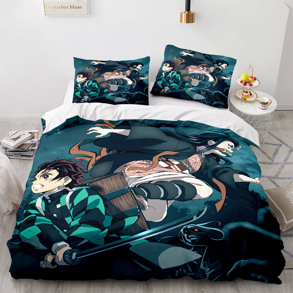 Demon Slayer Cosplay Bedding Set Quilt Covers Without Filler (Online Order Only)