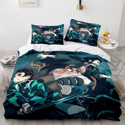 Demon Slayer Cosplay Bedding Set Quilt Covers Without Filler (Online Order Only)
