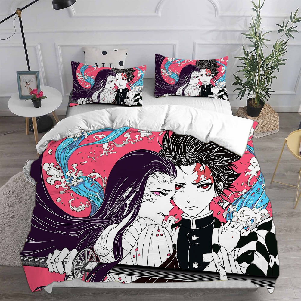 Demon Slayer Kimetsu no Yaiba Bedding Set Duvet Cover Quilt Bed Sets (Online Order Only)