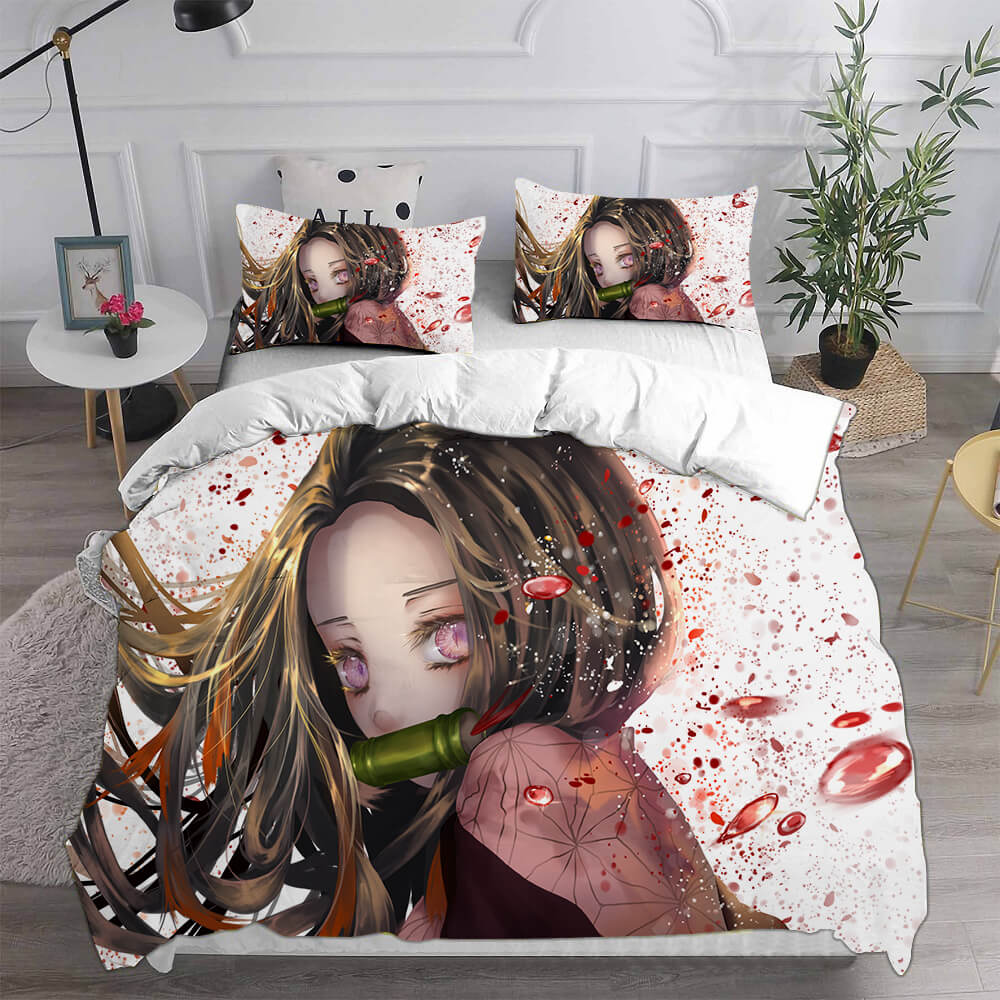 Demon Slayer Kimetsu no Yaiba Bedding Set Duvet Covers Quilt Bed Sets (Online Order Only)