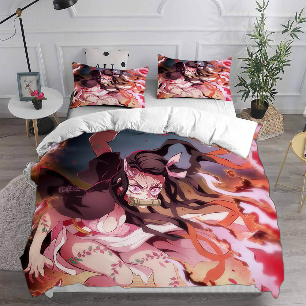 Demon Slayer Kimetsu no Yaiba Bedding Set Duvet Covers Quilt Bed Sets (Online Order Only)