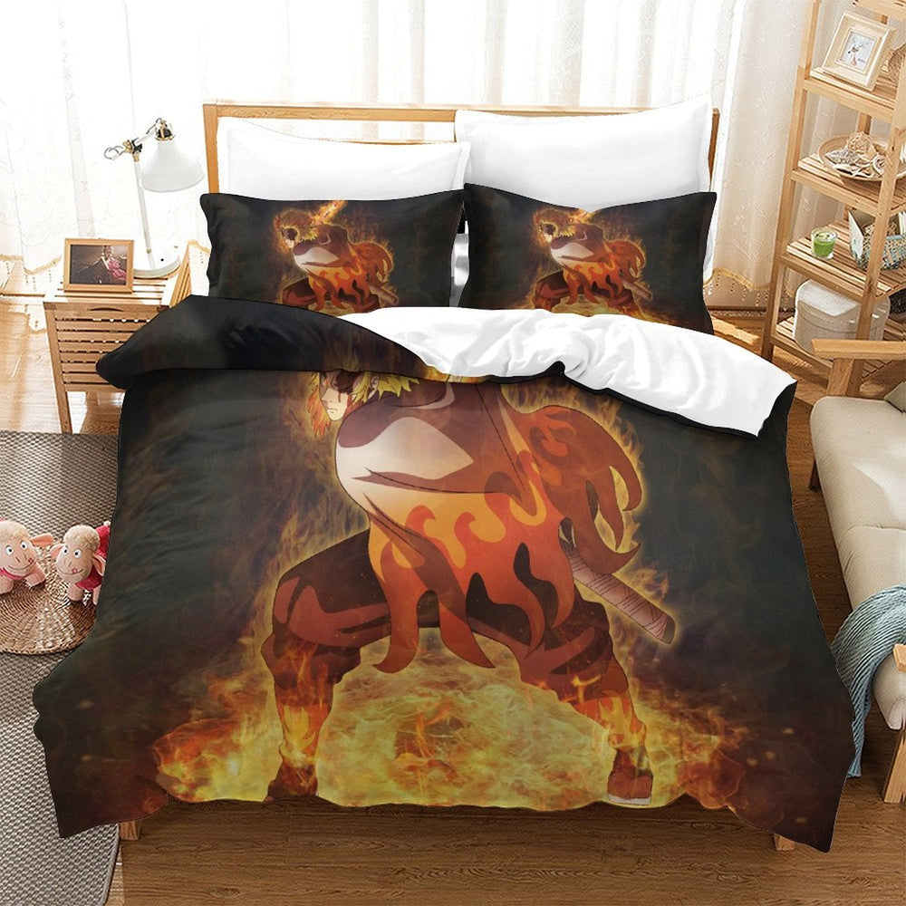 Demon Slayer Kimetsu no Yaiba Bedding Set Quilt Duvet Cover Without Filler (Online Order Only)