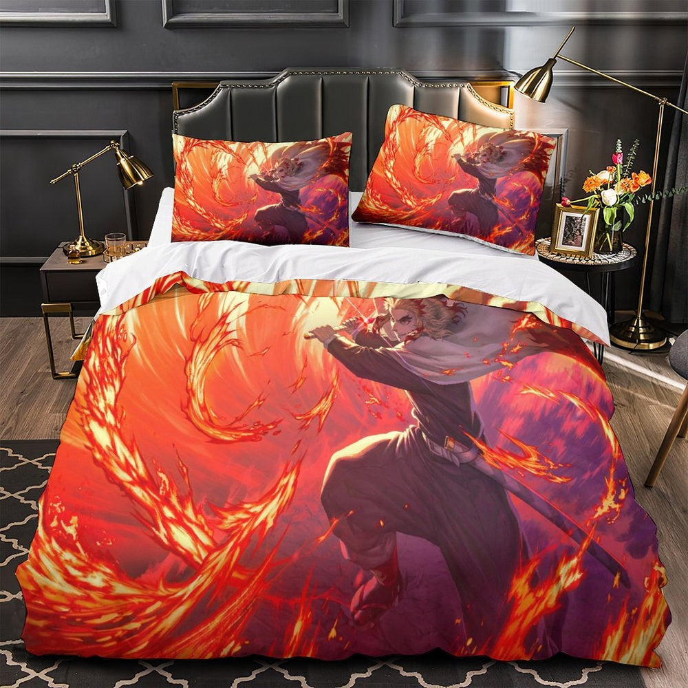 Demon Slayer Kimetsu no Yaiba Bedding Set Quilt Duvet Cover Without Filler (Online Order Only)