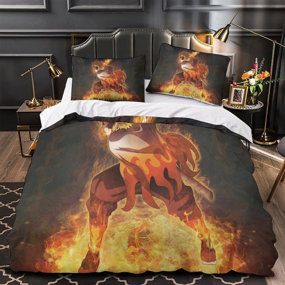 Demon Slayer Kimetsu no Yaiba Bedding Set Quilt Duvet Cover Without Filler (Online Order Only)