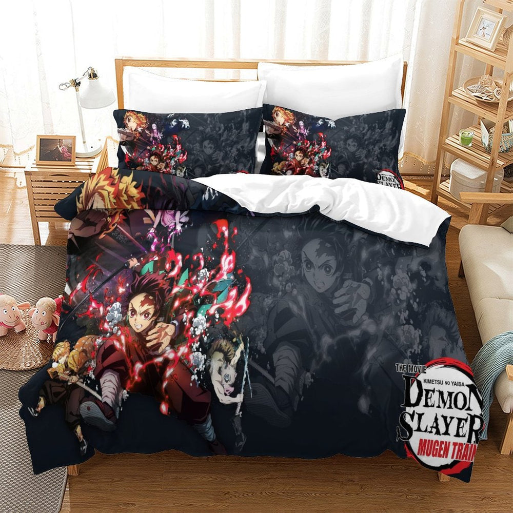 Demon Slayer Kimetsu no Yaiba Bedding Set Quilt Duvet Cover Without Filler (Online Order Only)