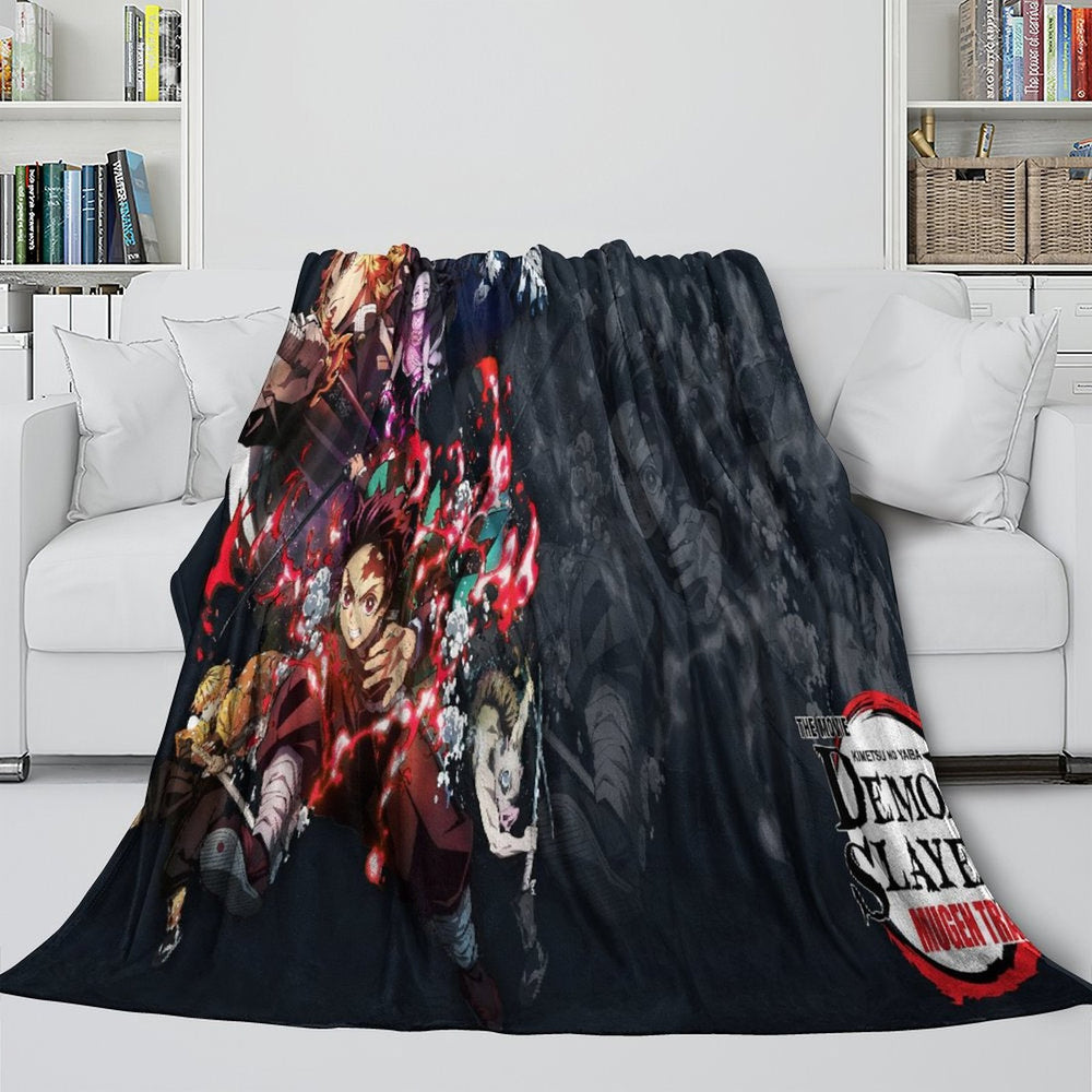 Demon Slayer Kimetsu no Yaiba Blanket Flannel Throw Room Decoration (Online Order Only)