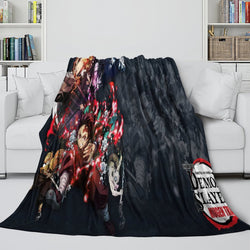 Demon Slayer Kimetsu no Yaiba Blanket Flannel Throw Room Decoration (Online Order Only)