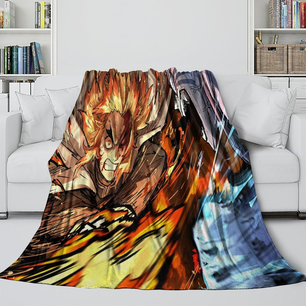 Demon Slayer Kimetsu no Yaiba Blanket Flannel Throw Room Decoration (Online Order Only)