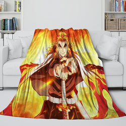 Demon Slayer Kimetsu no Yaiba Blanket Flannel Throw Room Decoration (Online Order Only)