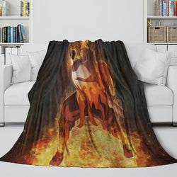 Demon Slayer Kimetsu no Yaiba Blanket Flannel Throw Room Decoration (Online Order Only)