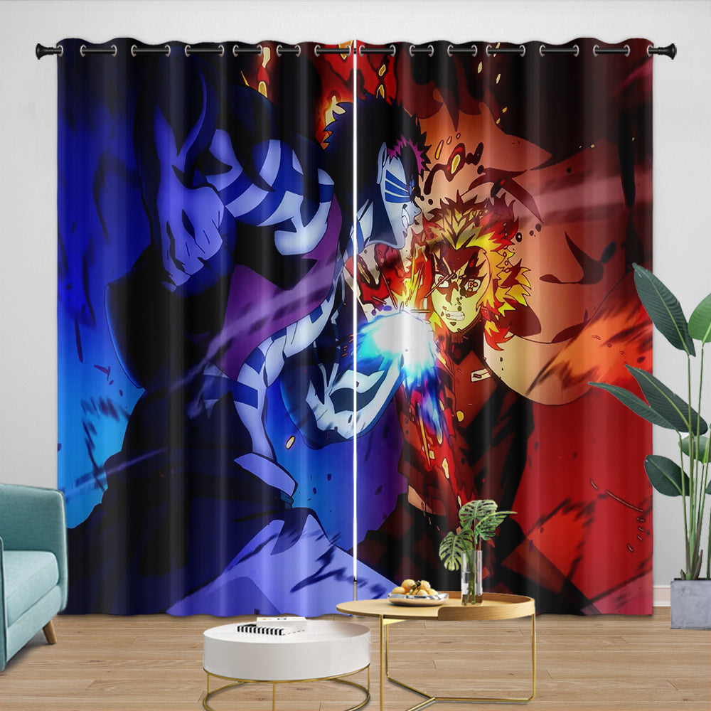 Demon Slayer Kimetsu no Yaiba Curtains Blackout Window Drapes Room Decoration (Online Order Only)