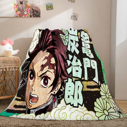 Demon Slayer Cosplay Flannel Fleece Throw Blanket (Online Order Only)