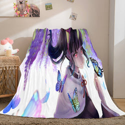 Demon Slayer Cosplay Flannel Fleece Throw Blanket (Online Order Only)