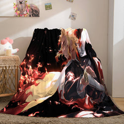 Demon Slayer Cosplay Flannel Fleece Throw Blanket (Online Order Only)