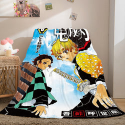 Demon Slayer Cosplay Flannel Fleece Throw Blanket (Online Order Only)