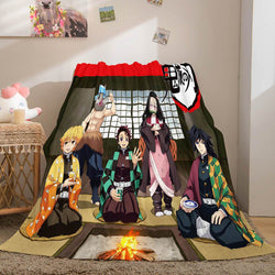 Demon Slayer Flannel Fleece Blanket (Online Order Only)