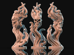 3D Printed Brayan Nafarrate Demon Flameskull Set 28mm 32mm D&D (Online Only)