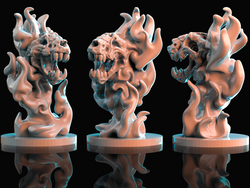3D Printed Brayan Nafarrate Demon Flameskull Set 28mm 32mm D&D (Online Only)