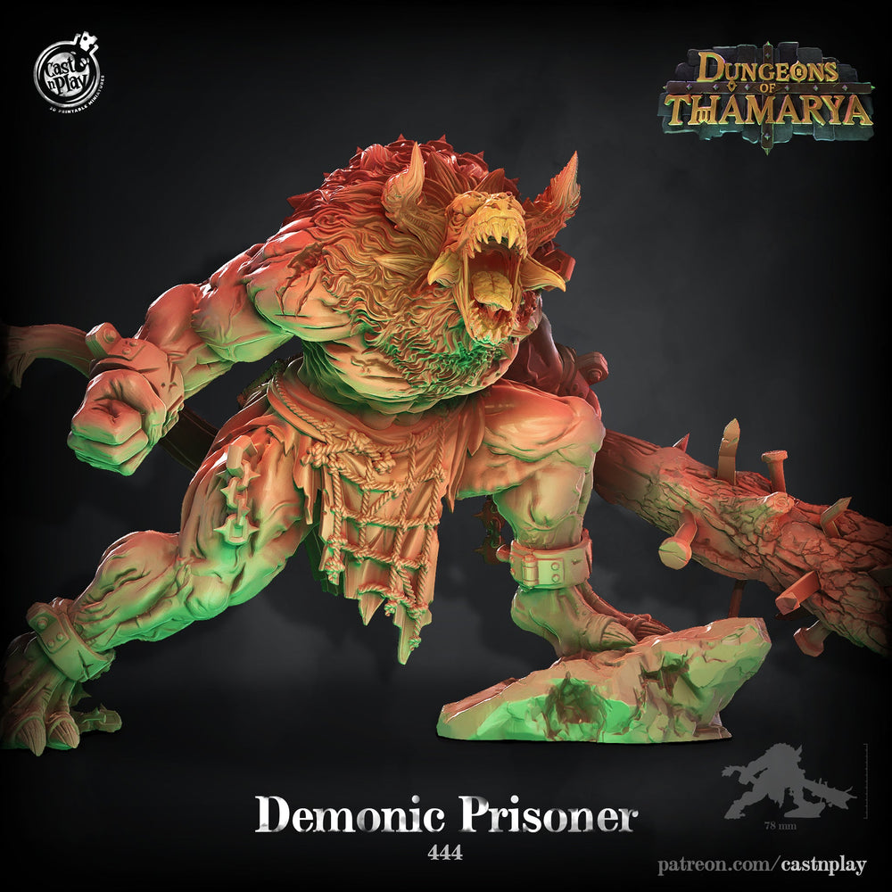 3D Printed Cast n Play Demonic Prisoner Dungeons of Thamarya Set 28mm 32mm D&D (Online Only)