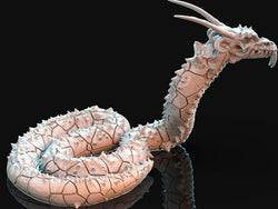 3D Printed Brayan Nafarrate Demonic Snake 28mm 32mm D&D (Online Only)