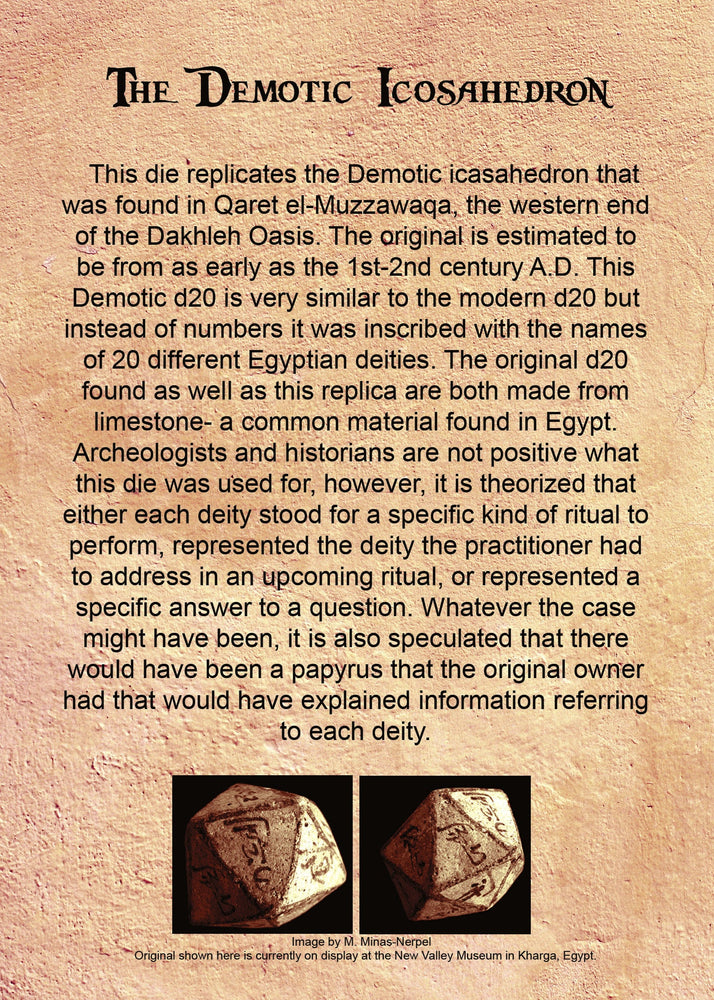 PRE-ORDER || Demotic Limestone 30mm d20