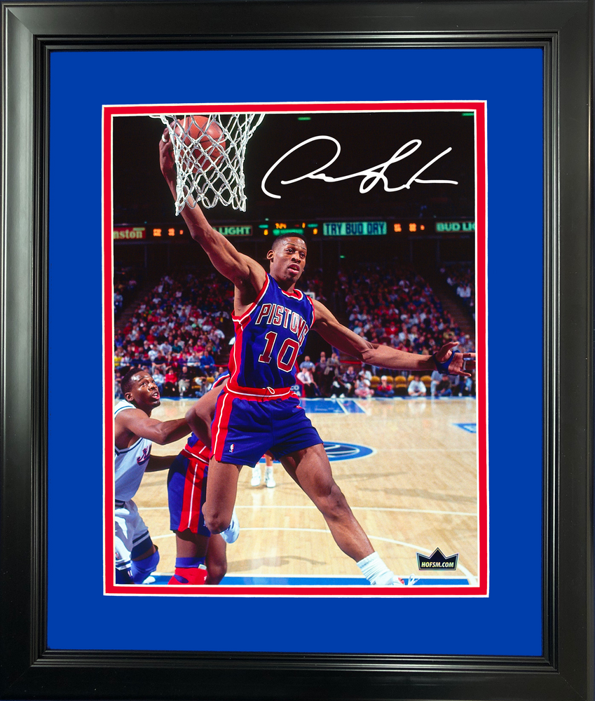 Framed Dennis Rodman Detroit Pistons Facsimile Laser Engraved Signature Auto 11"x14" Basketball Photo HOFSM Holo (ONLINE ORDER ONLY)