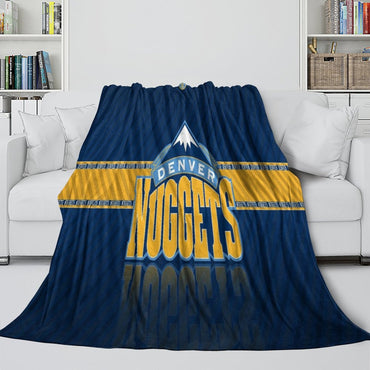 Denver Nuggets Blanket Flannel Fleece Throw Room Decoration (Online Order Only)
