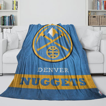 Denver Nuggets Blanket Flannel Fleece Throw Room Decoration (Online Order Only)