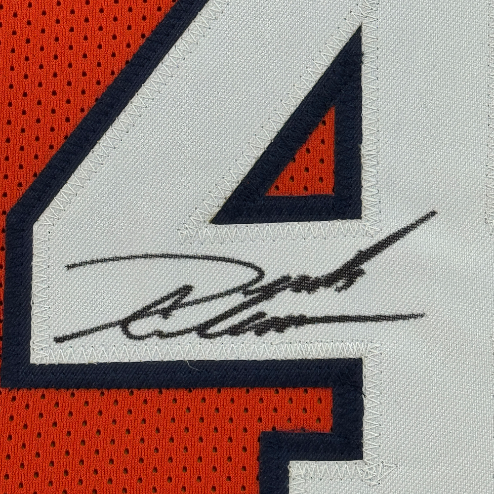 Framed Autographed/Signed Derrick Coleman 35x39 Syracuse Orange College Basketball Jersey Beckett BAS COA