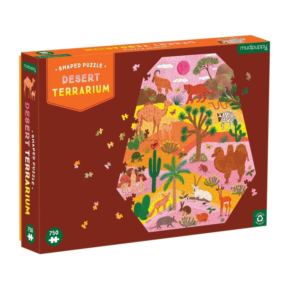 Desert Terrarium 750 Piece Shaped Jigsaw Puzzle Mudpuppy (ONLINE ORDER ONLY)