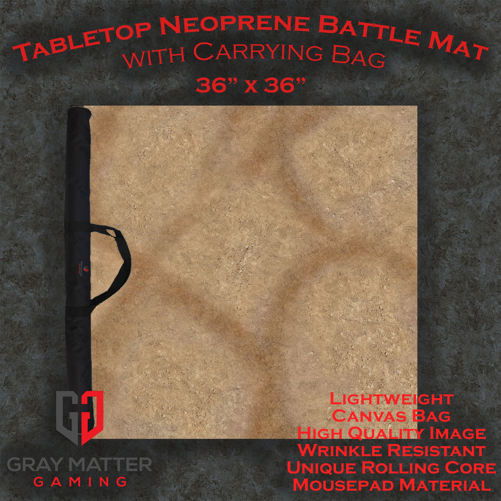 Desert Paths - Neoprene Battle Mat with Bag (Online Order Only)