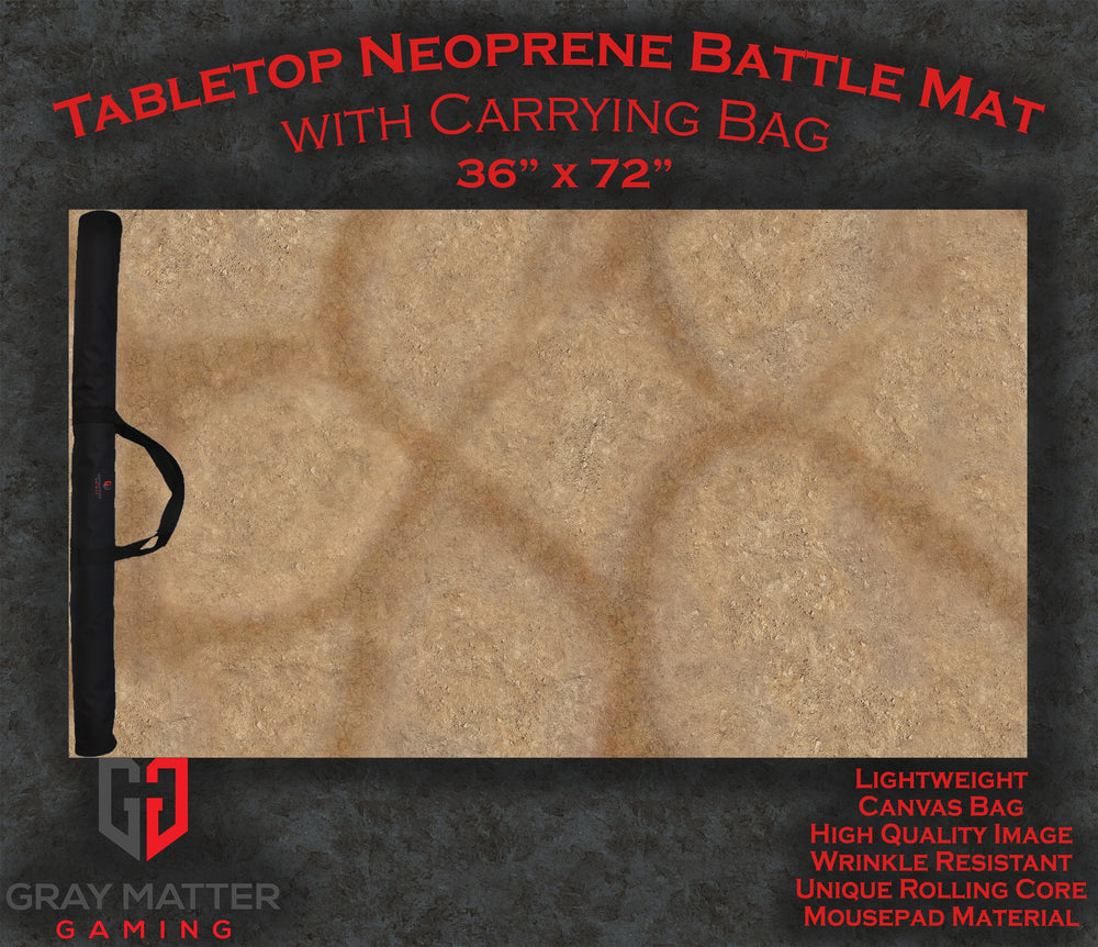 Desert Paths - Neoprene Battle Mat with Bag (Online Order Only)