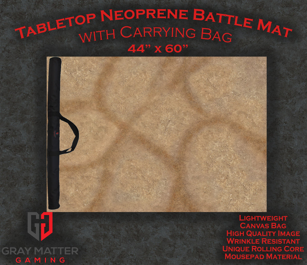 Desert Paths - Neoprene Battle Mat with Bag (Online Order Only)