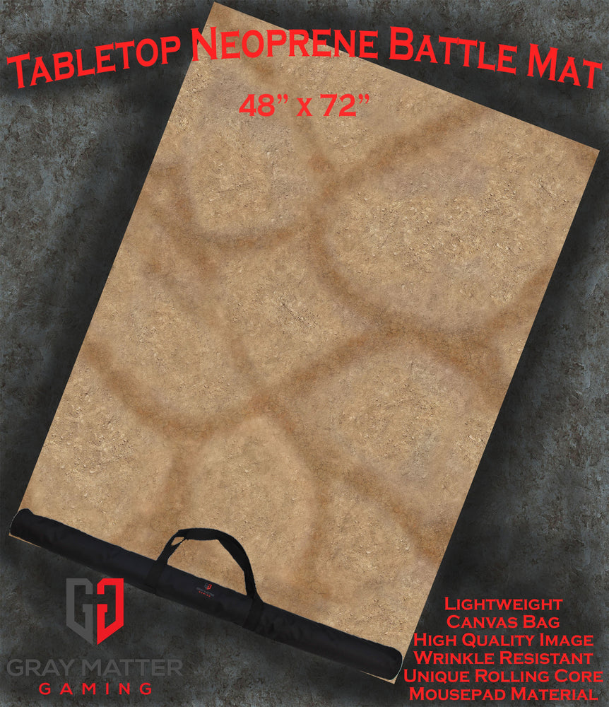 Desert Paths - Neoprene Battle Mat with Bag (Online Order Only)