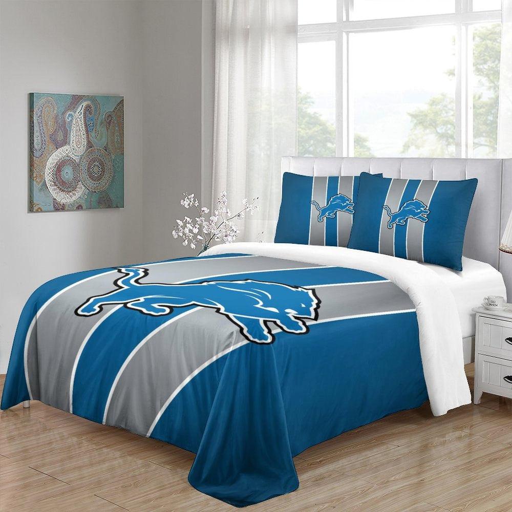 Detroit Lions Bedding Set Duvet Cover Without Filler (Online Order Only)