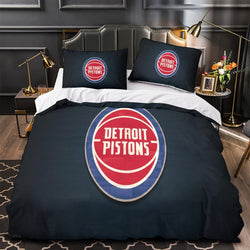 Detroit Pistons Bedding Set Duvet Cover Without Filler (Online Order Only)