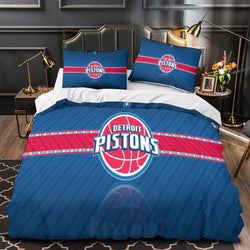 Detroit Pistons Bedding Set Duvet Cover Without Filler (Online Order Only)