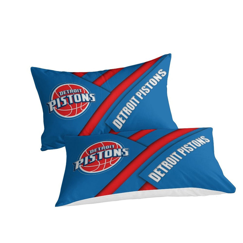 Detroit Pistons Bedding Set Duvet Cover Without Filler (Online Order Only)