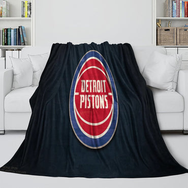 Detroit Pistons Blanket Flannel Fleece Throw Room Decoration (Online Order Only)