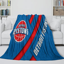 Detroit Pistons Blanket Flannel Fleece Throw Room Decoration (Online Order Only)