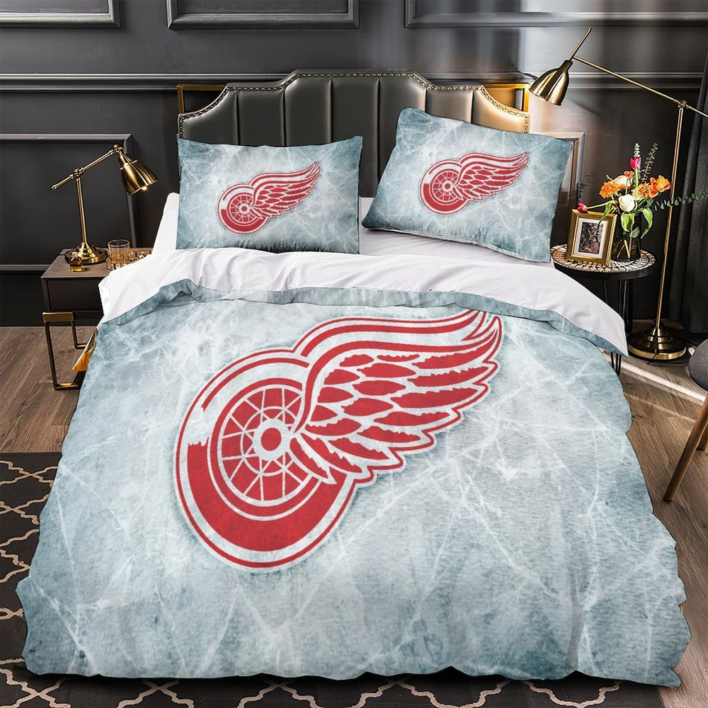 Detroit Red Wings Bedding Set Quilt Duvet Cover Without Filler (Online Order Only)