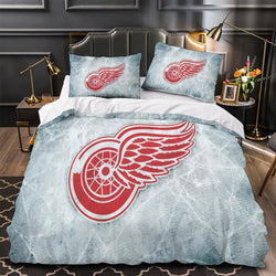 Detroit Red Wings Bedding Set Quilt Duvet Cover Without Filler (Online Order Only)