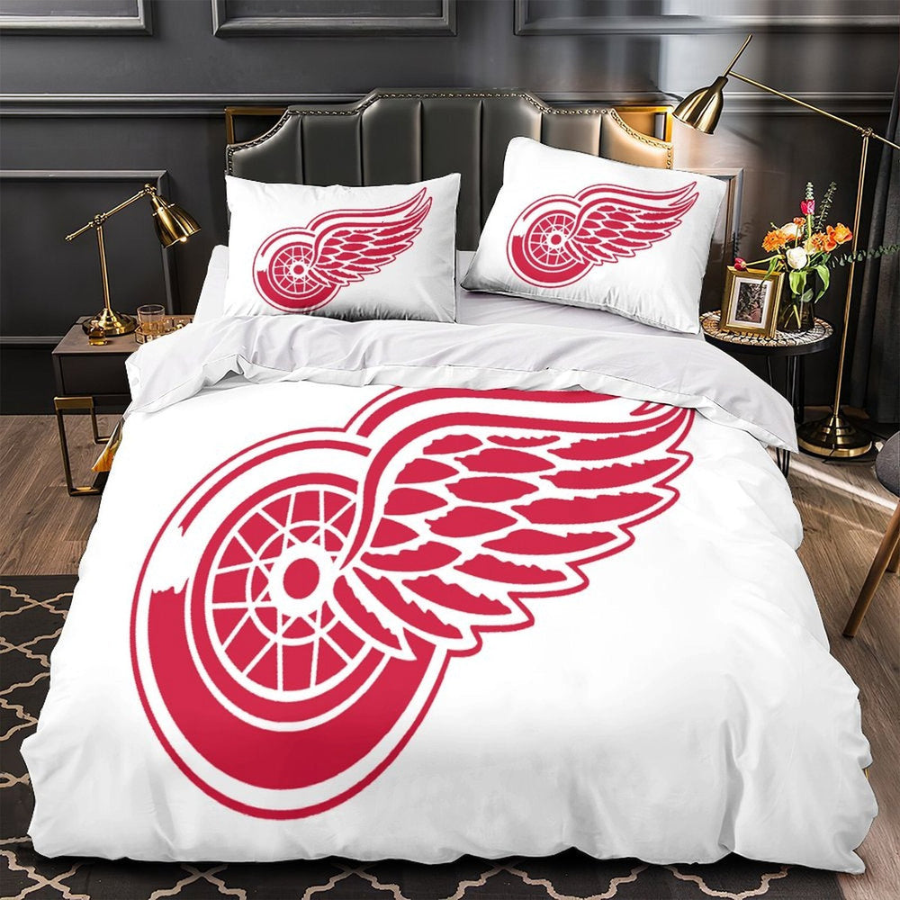 Detroit Red Wings Bedding Set Quilt Duvet Cover Without Filler (Online Order Only)