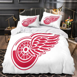 Detroit Red Wings Bedding Set Quilt Duvet Cover Without Filler (Online Order Only)
