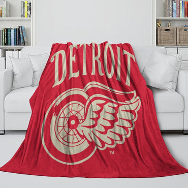 Detroit Red Wings Blanket Flannel Throw Kids Room Decoration (Online Order Only)
