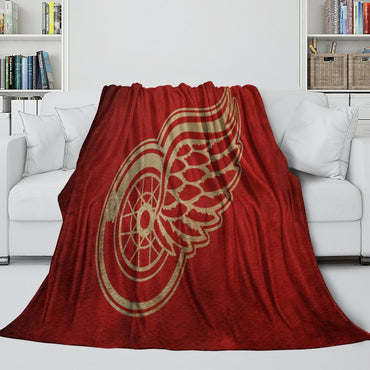 Detroit Red Wings Blanket Flannel Throw Kids Room Decoration (Online Order Only)