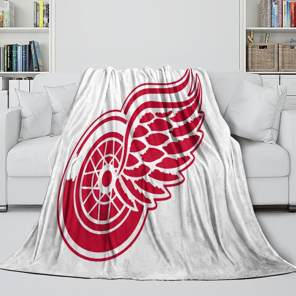Detroit Red Wings Blanket Flannel Throw Kids Room Decoration (Online Order Only)