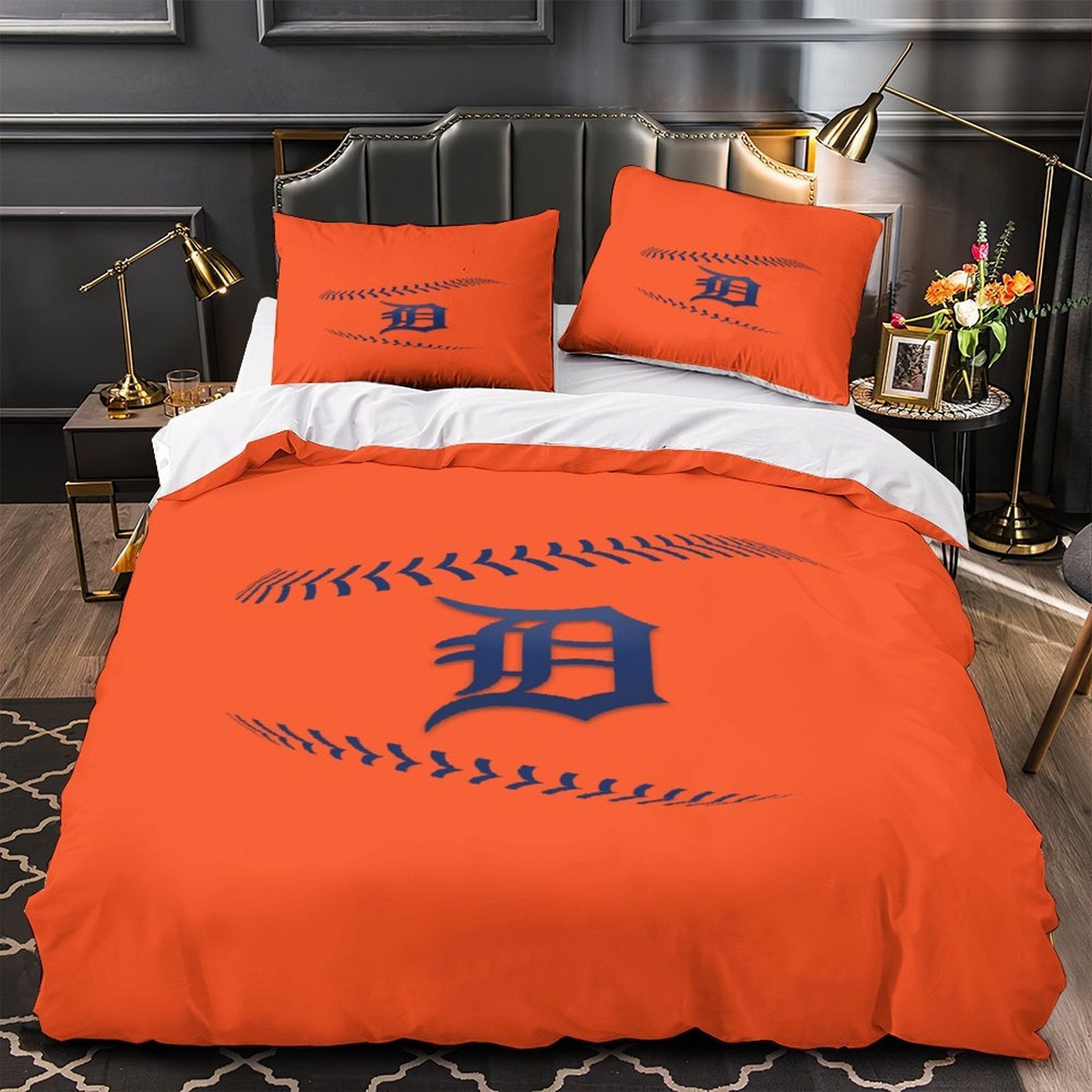 Detroit Tigers Bedding Set Quilt Cover Without Filler (Online Order Only)