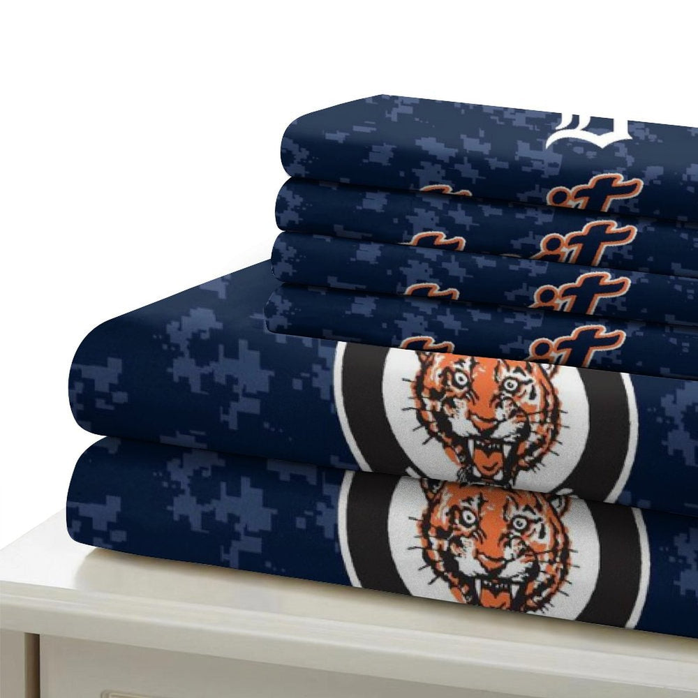 Detroit Tigers Bedding Set Quilt Cover Without Filler (Online Order Only)