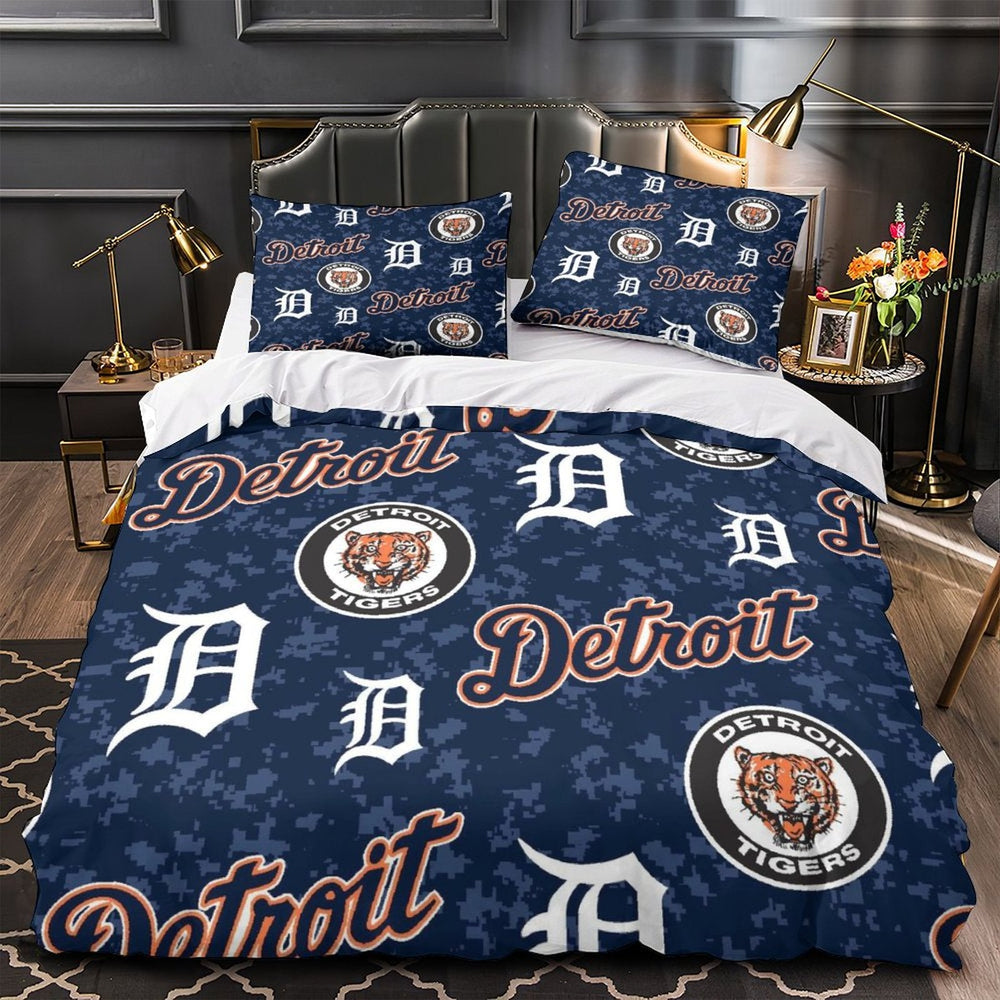 Detroit Tigers Bedding Set Quilt Cover Without Filler (Online Order Only)
